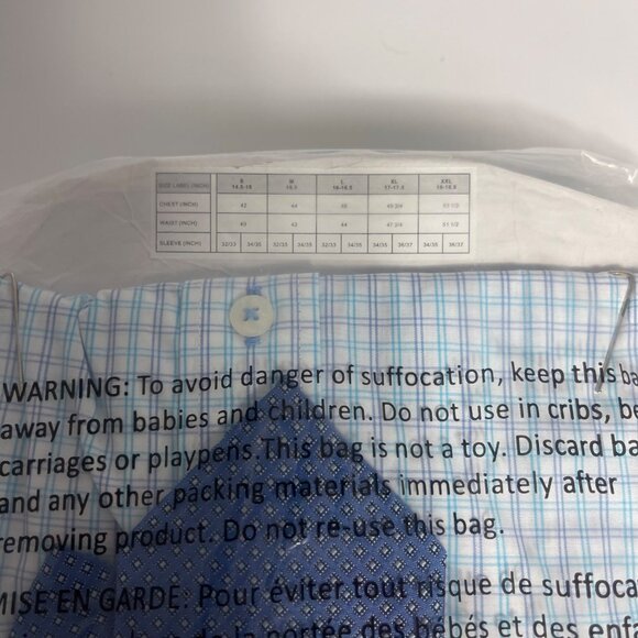 Nick Graham Men’s Dress Shirt & Tie Set Light Blue 14-15 32/33 Modern Fit NWT - Picture 10 of 12